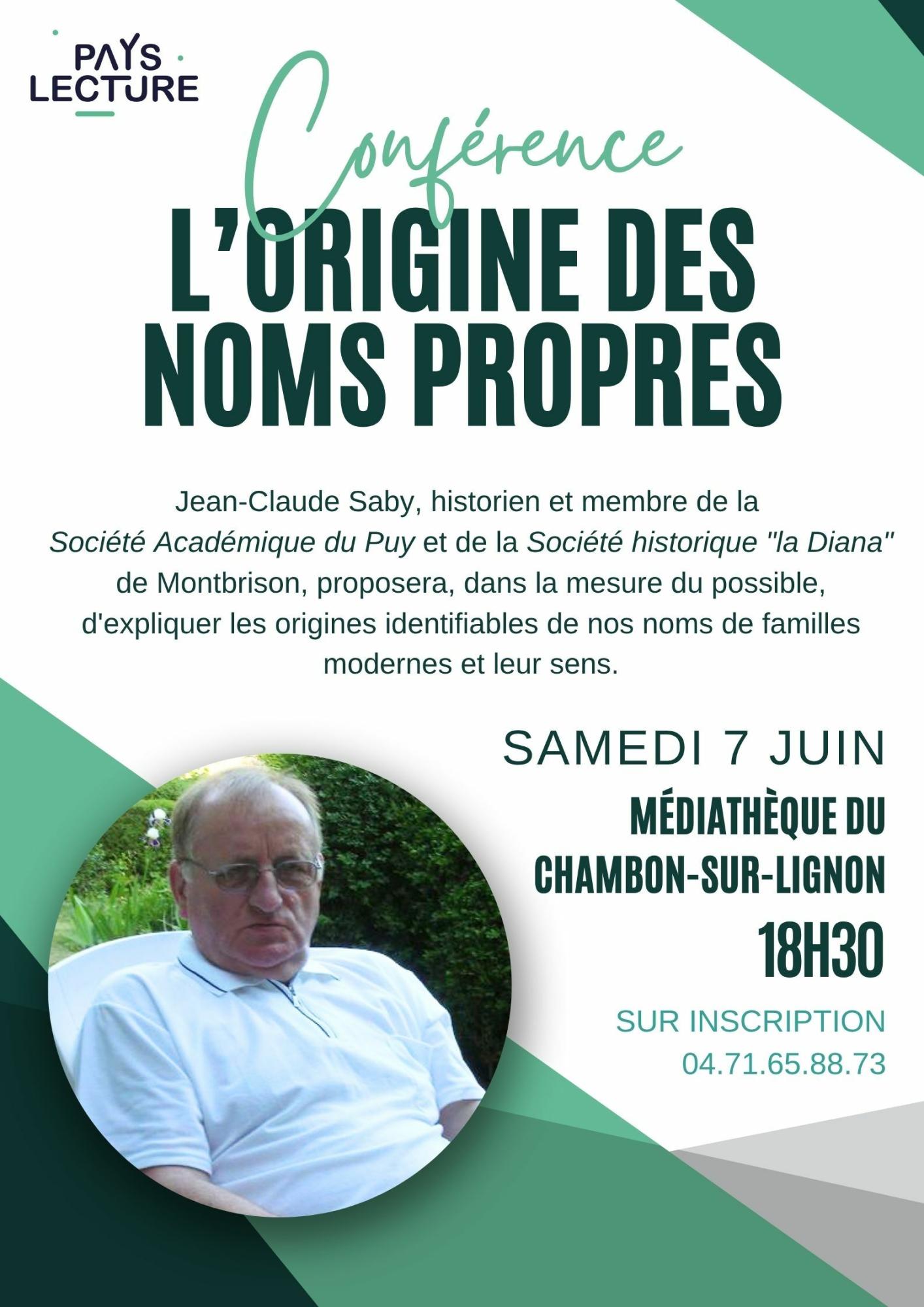 Rencontre sur l'origine des noms de famille Rencontre sur l'origine des noms de famille