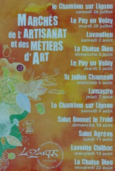 MARCHE DES METIERS D’ART