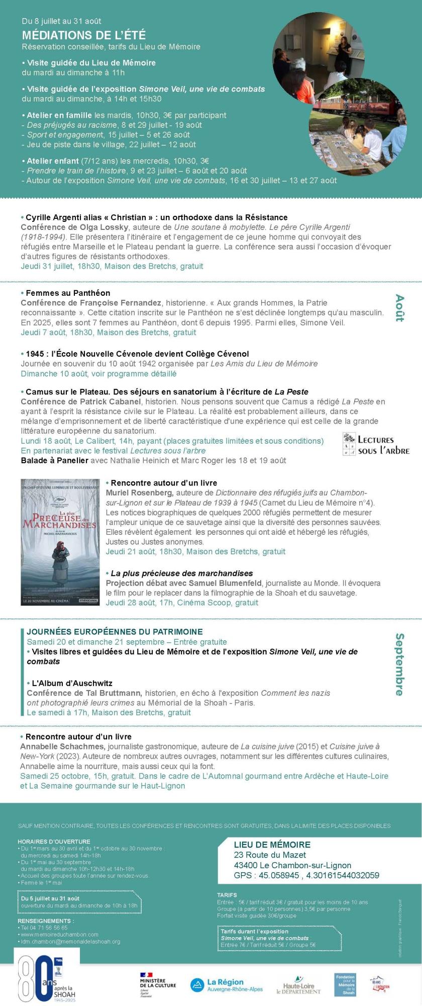 ATELIER ENFANTS Lieu de mémoire