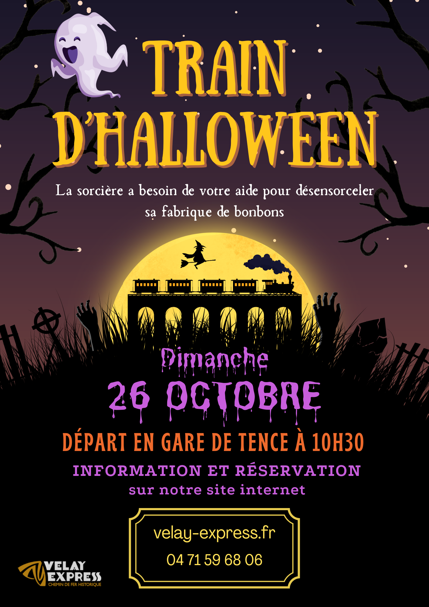 🎃 Le Train Halloween du Velay Express est de retour ! 🚂👻