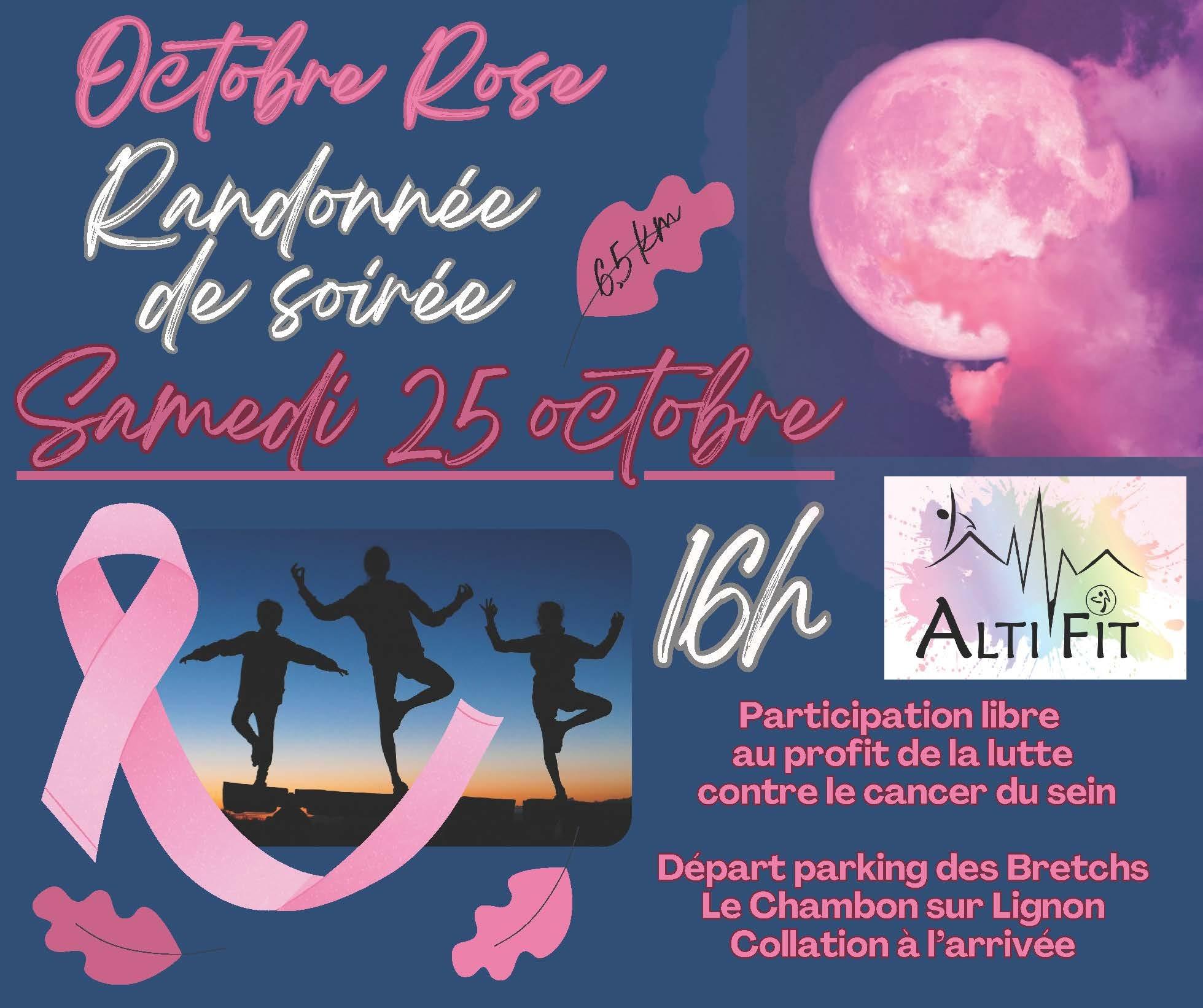 🎀Octobre Rose – Randonnée de soirée🎀