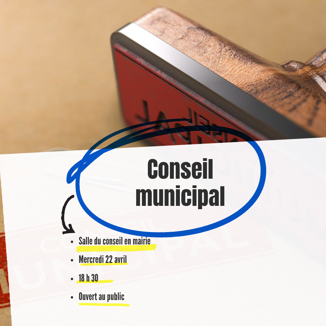 📢 Conseil municipal