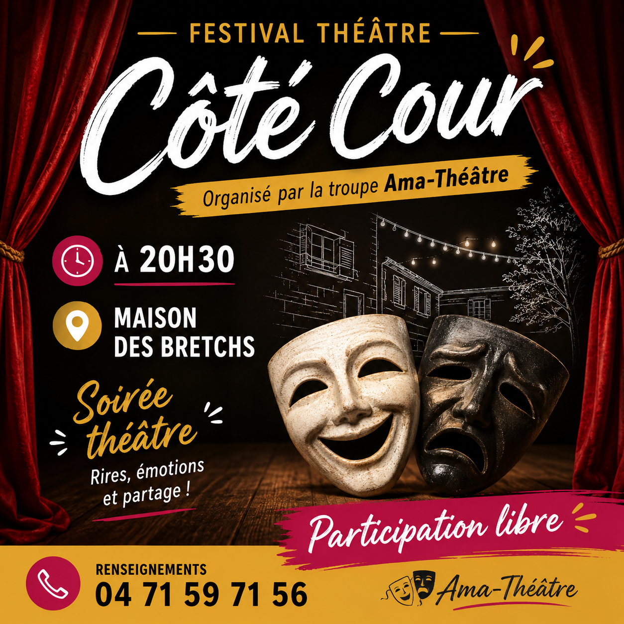 🎭✨ Festival Théâtre « Côté Cour »