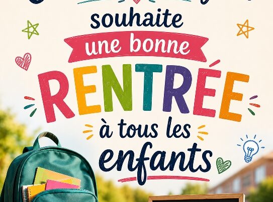 Affiche rentrée scolaire 2026