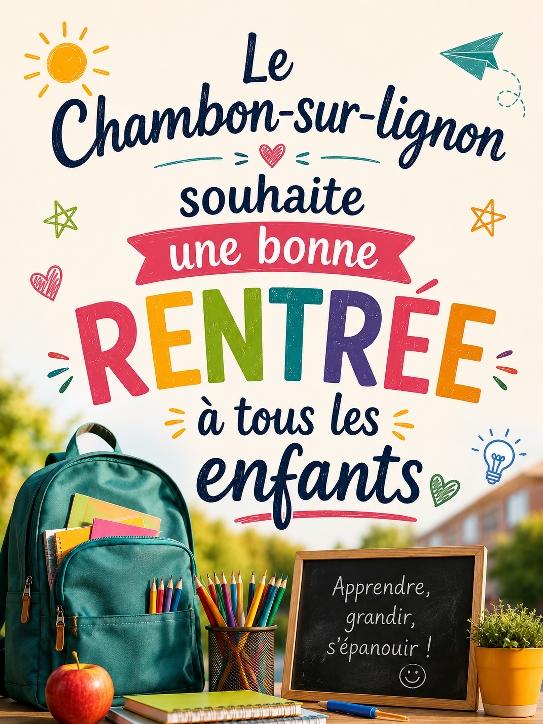 Affiche rentrée scolaire 2026