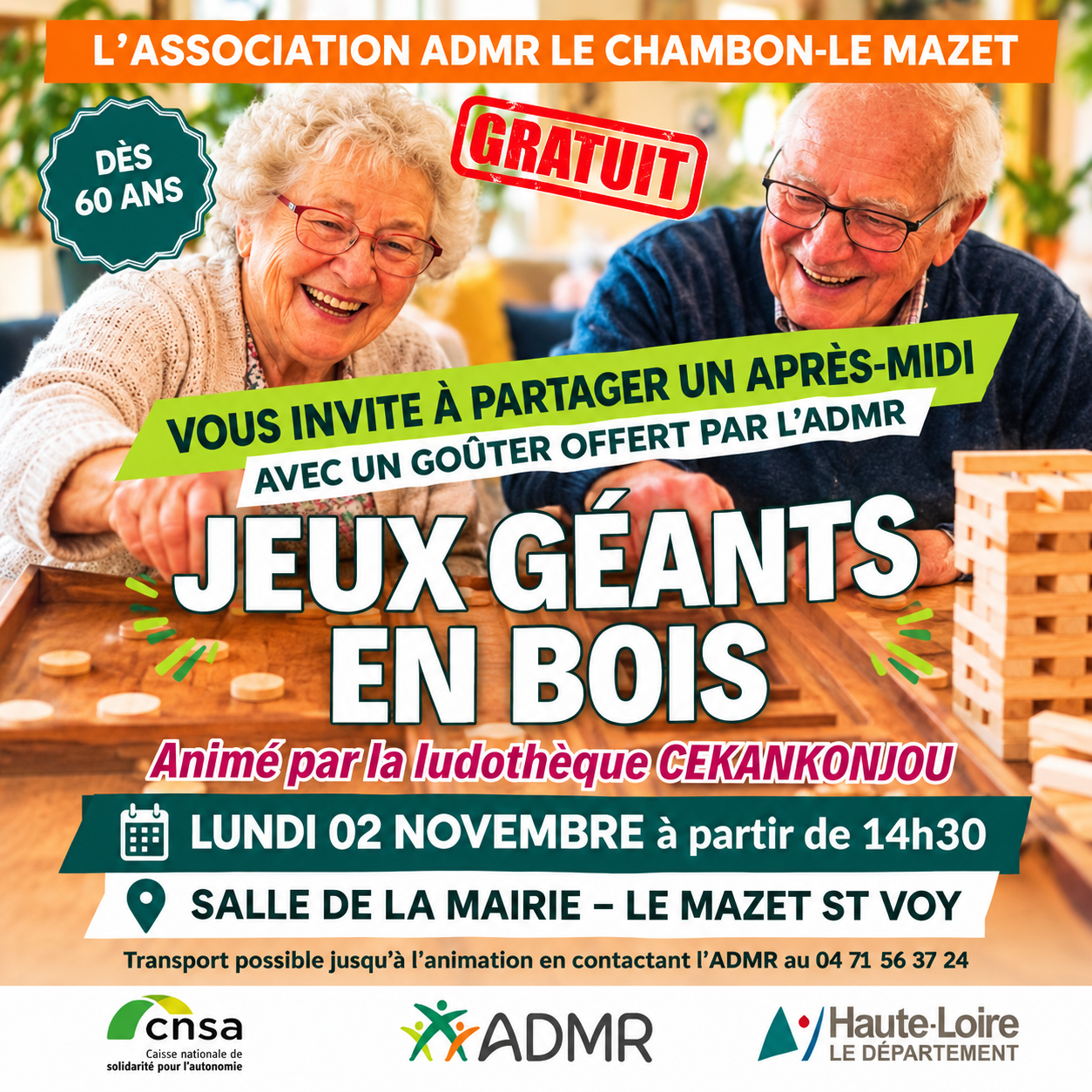 🎲 UN APRÈS-MIDI LUDIQUE ET CONVIVIAL AU MAZET-SAINT-VOY ! 😊